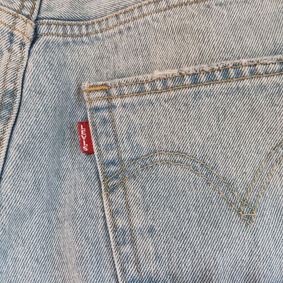 Levi's Original Fit 501 Men's Jeans Sz 31x32 Light Wash Straight Leg Button Fly - Picture 8 of 13